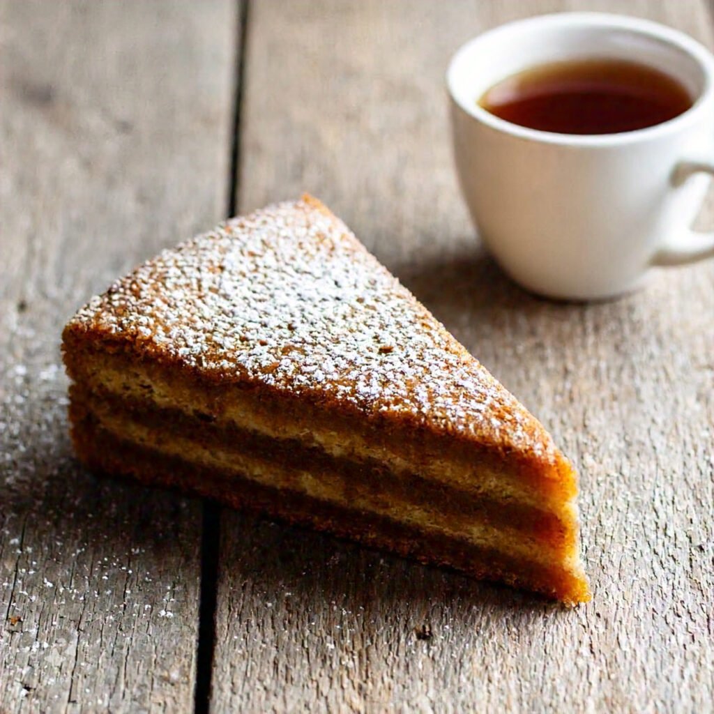 Traditional honey cake dessert