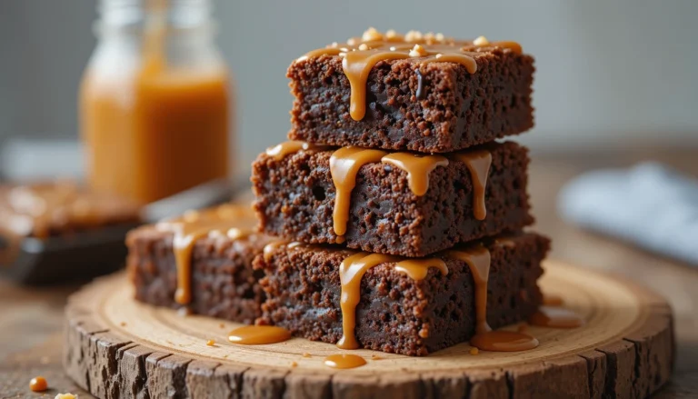 Salted Caramel Brownie: A Perfect Blend of Sweet and Salty 9 Freshly baked salted caramel brownies
