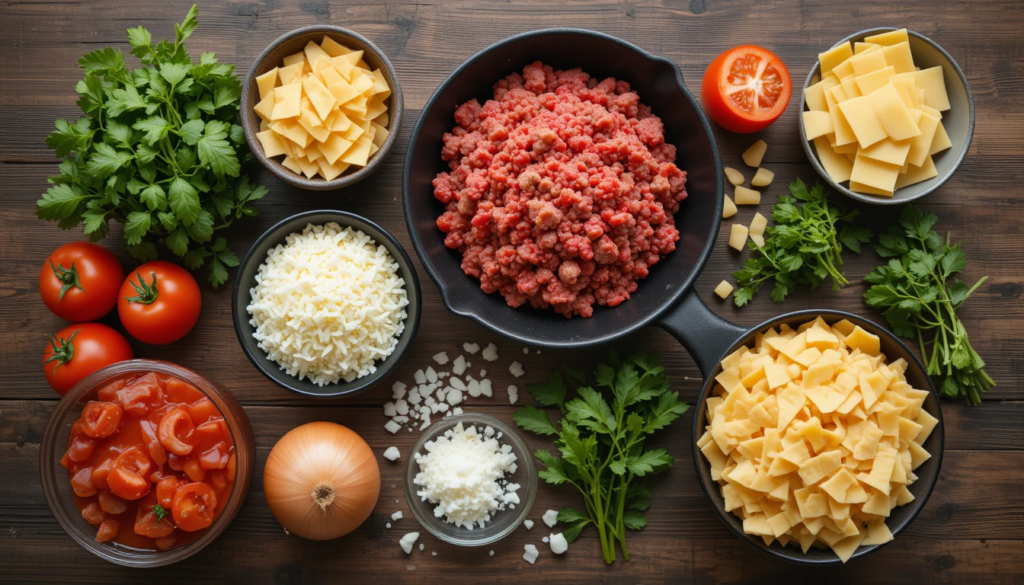 Crockpot Lasagna Soup: The Ultimate Comfort Food Recipe 11 Fresh ingredients needed for making crockpot lasagna soup