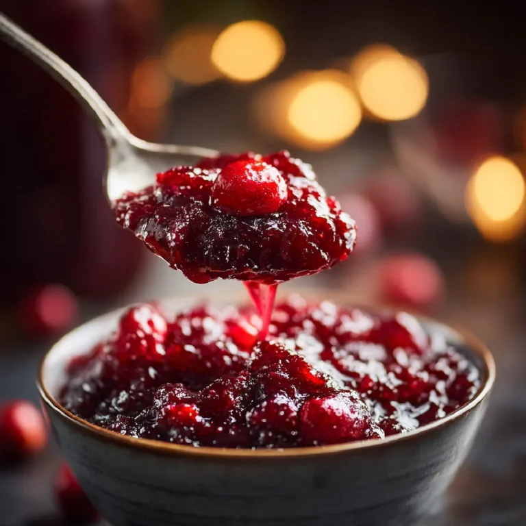Cranberry Sauce: The Simple Homemade Favorite You’ll Love This Holiday 3 Glossy cranberry sauce lifted from a rustic bowl