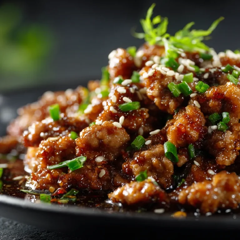 Honey Garlic Ground Turkey Recipe: A Quick and Flavorful Dinner You’ll Crave 3 Macro shot of honey garlic turkey on jasmine rice with sauce