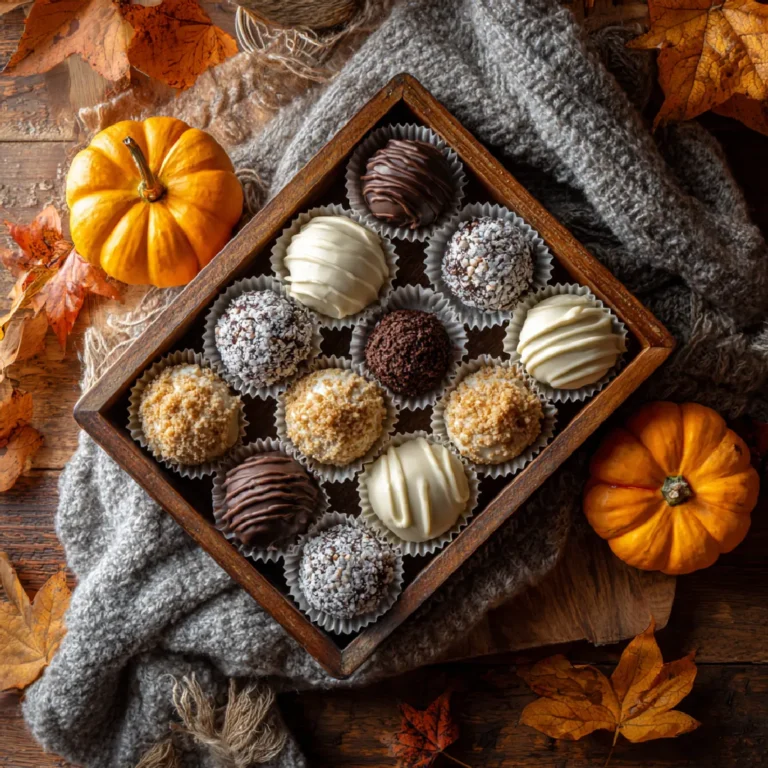 Pumpkin Cheesecake Truffles: A Simple Fall Dessert You’ll Crave 3 Pumpkin Cheesecake Truffles ready to enjoy