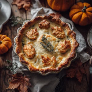 Roasted Autumn Vegetable Pot Pie: Comfort Food at Its Best 2 Roasted Autumn Vegetable Pot Pie on rustic wooden table
