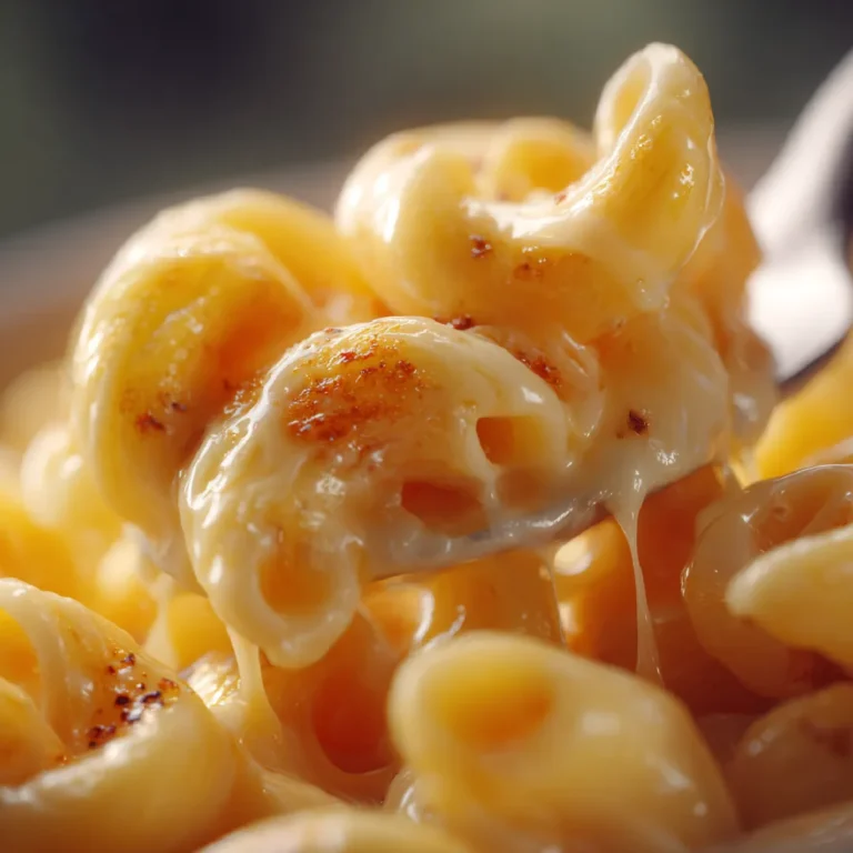 Mac and Cheese: The Creamiest, Coziest Comfort Dish You’ll Ever Make 3 Gooey cheddar mac and cheese close-up