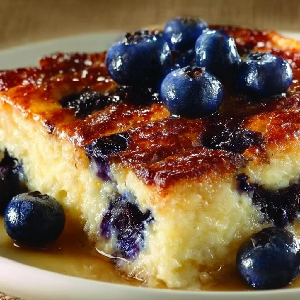 Blueberry Cottage Cheese Breakfast Bake
