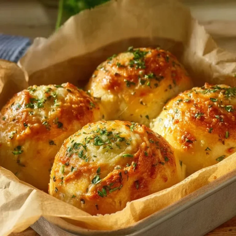 Buttery cheese garlic rolls fresh out of the oven, golden and delicious.