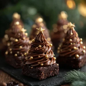 Christmas Tree Brownies 2 Deliciously decorated Christmas tree brownies for festive holiday treats