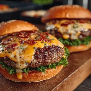 Delicious Crack Burgers - the perfect burger recipe for your next meal.