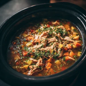 Hearty dinner crockpot recipes served in slow cooker