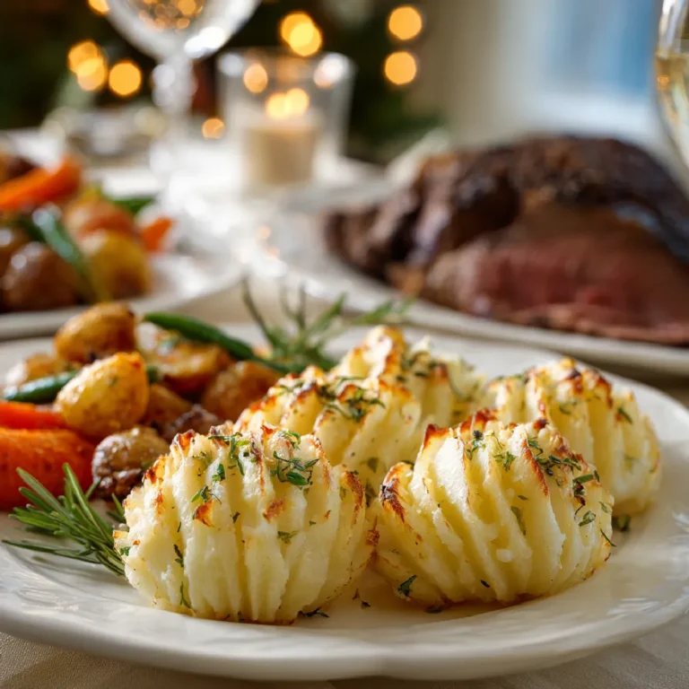 Duchess Potatoes served with roast beef