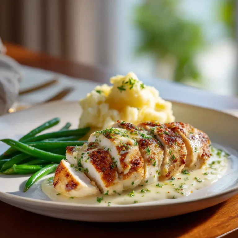 Tender, juicy chicken breast with a golden crust