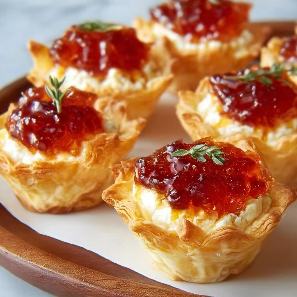 Quick Pepper Jelly Cream Cheese Appetizer Dip and Bites
