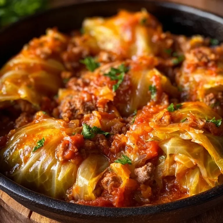 Slow Cooker Unstuffed Cabbage Rolls 3 Delicious slow cooker unstuffed cabbage rolls served in a bowl