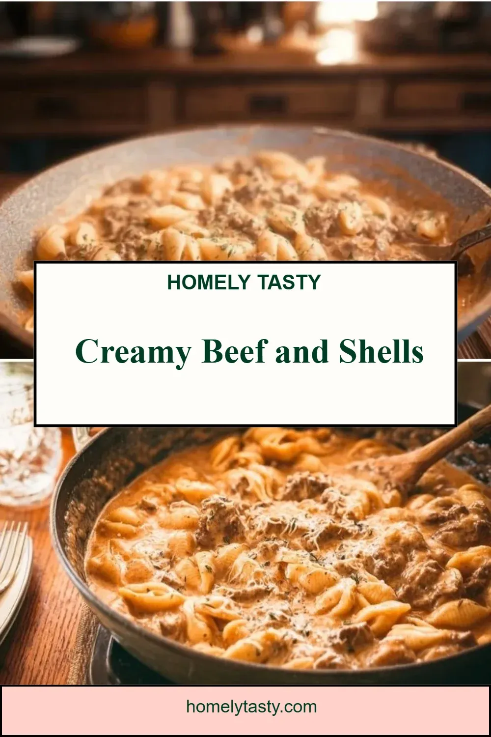 Creamy Beef and Shells