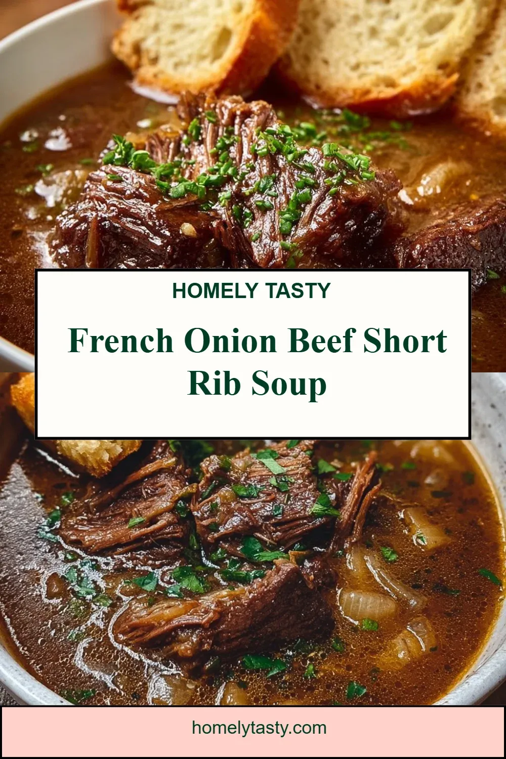 French Onion Beef Short Rib Soup