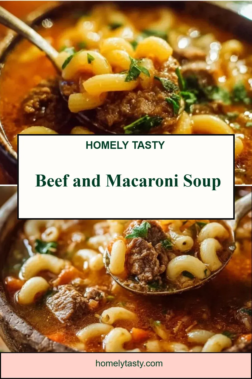 Beef and Macaroni Soup