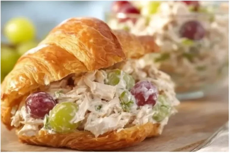 Delicious Chicken Salad Sandwich with fresh ingredients on a plate.