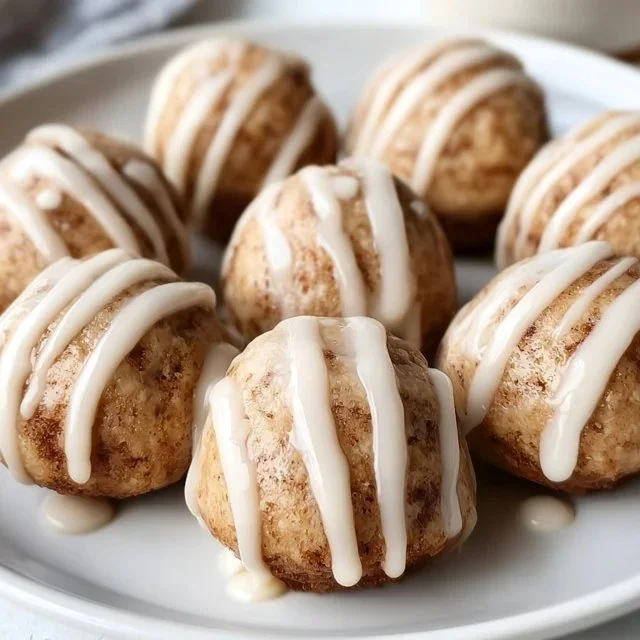 Cinnamon Roll Protein Bites