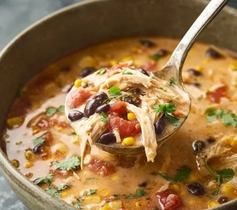 Creamy Chicken Taco Soup