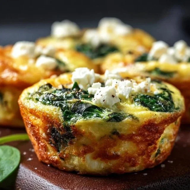 Egg Muffins with Spinach and Feta