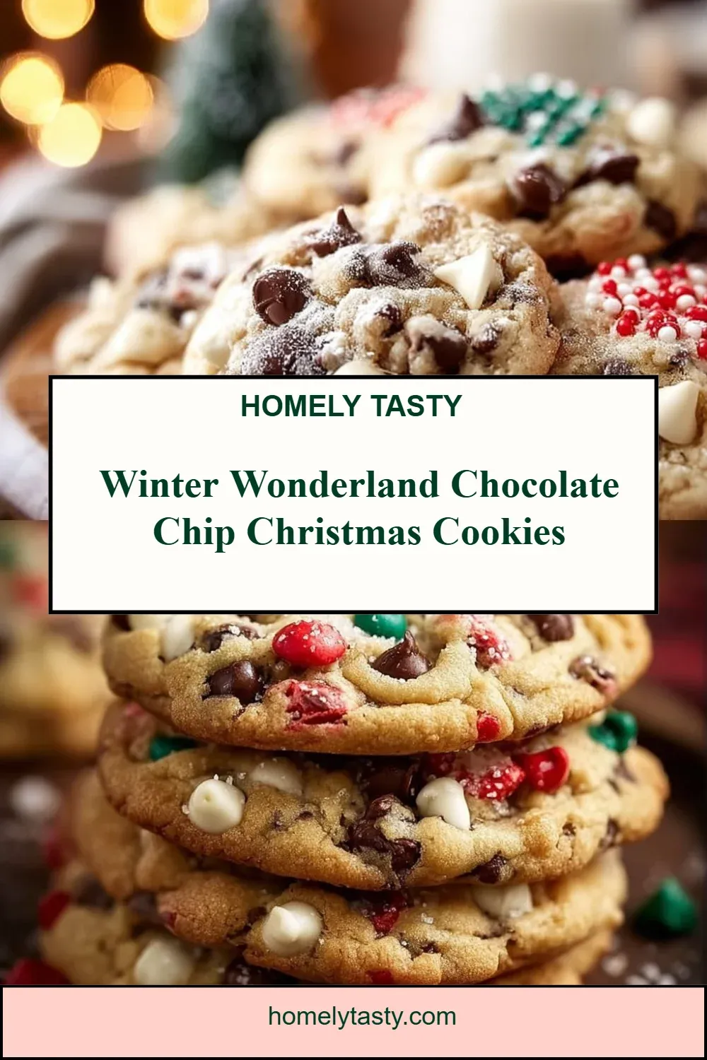 Winter Wonderland Chocolate Chip Christmas Cookies