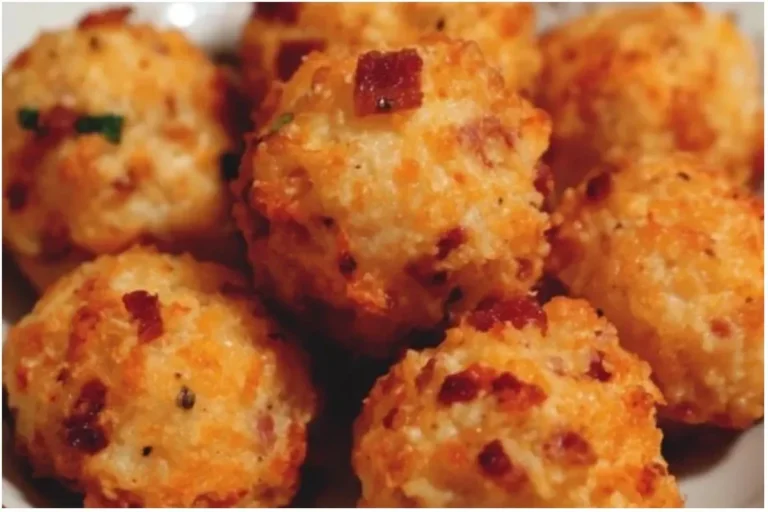 Mini Bacon Ranch Cheeseballs 3 Mini Bacon Ranch Cheeseballs platter for appetizers or party snacks