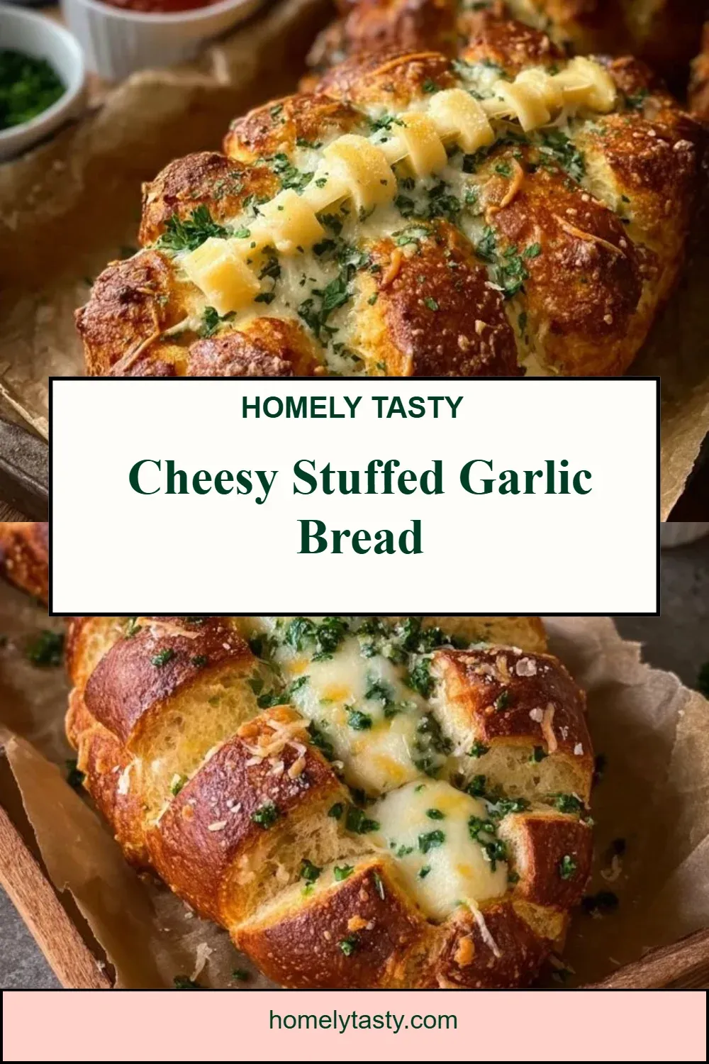 Cheesy Stuffed Garlic Bread