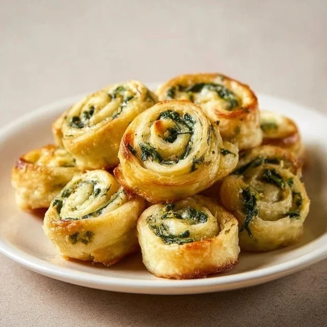 Spinach Dip in Bite-Sized Pinwheels