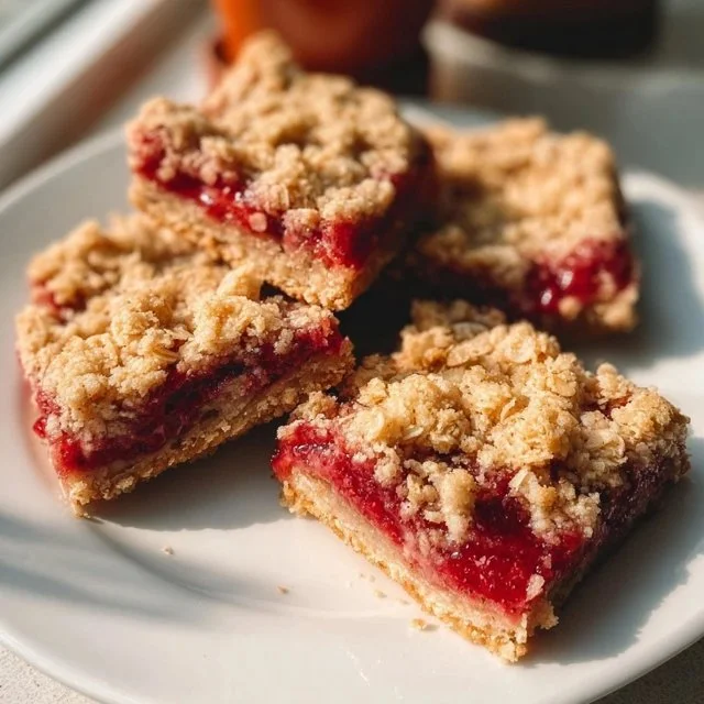 Strawberry Oatmeal Bars