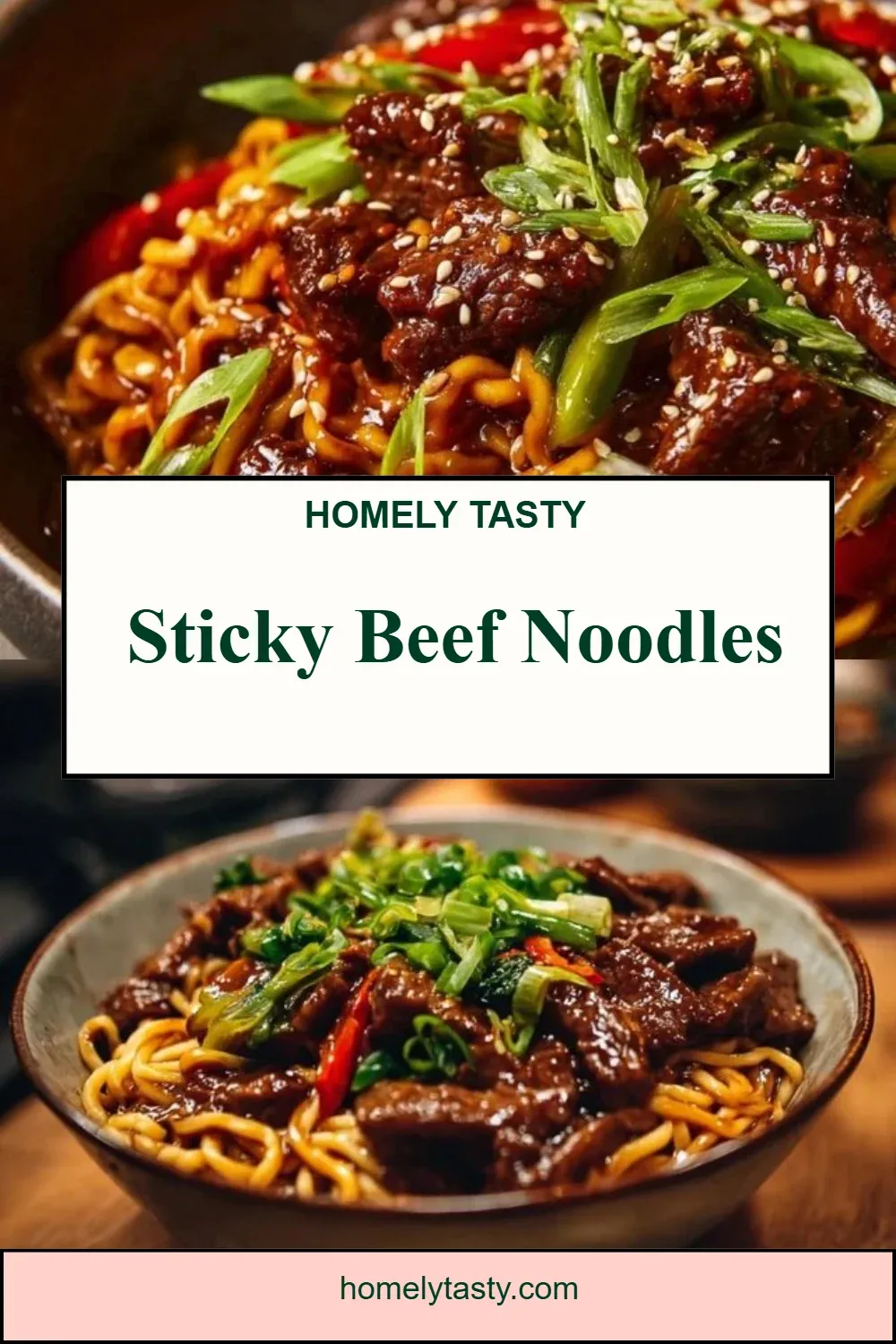 Sticky Beef Noodles