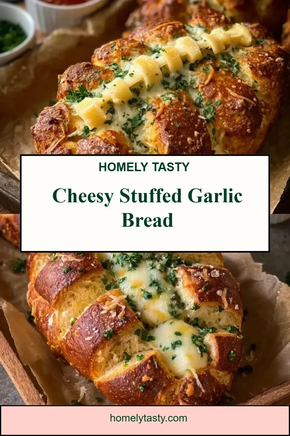 Cheesy Stuffed Garlic Bread