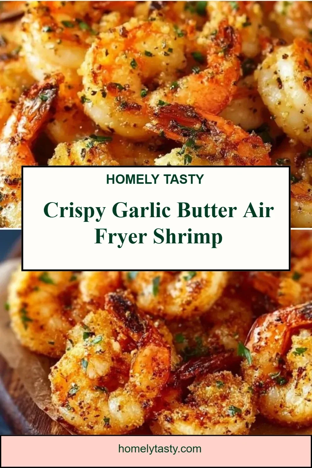 Crispy Garlic Butter Air Fryer Shrimp