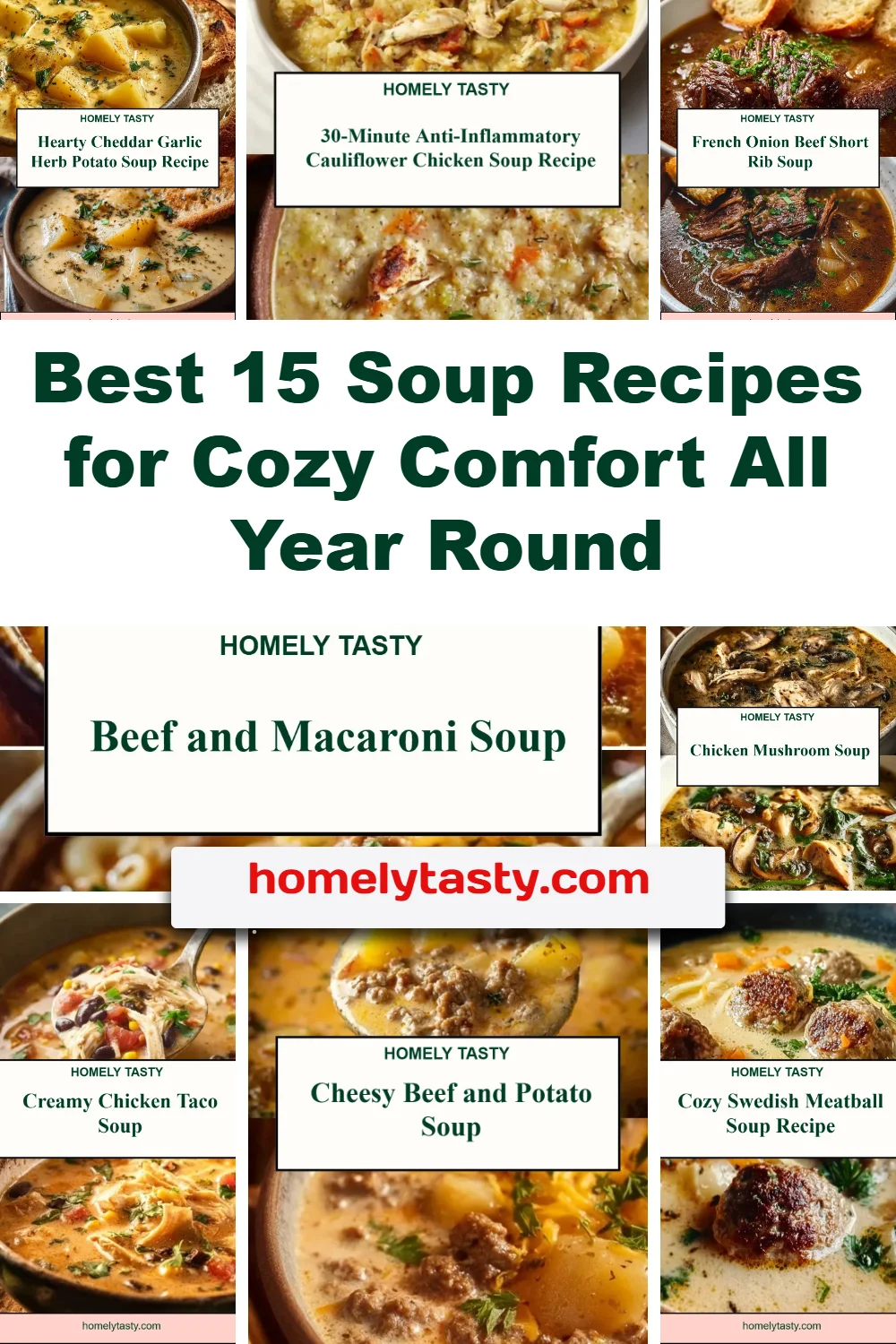 Best 15 Soup Recipes for Cozy Comfort All Year Round