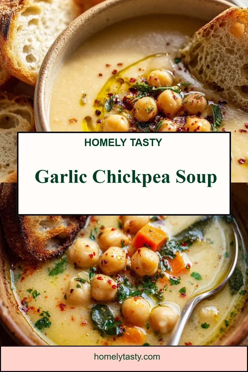 Garlic Chickpea Soup