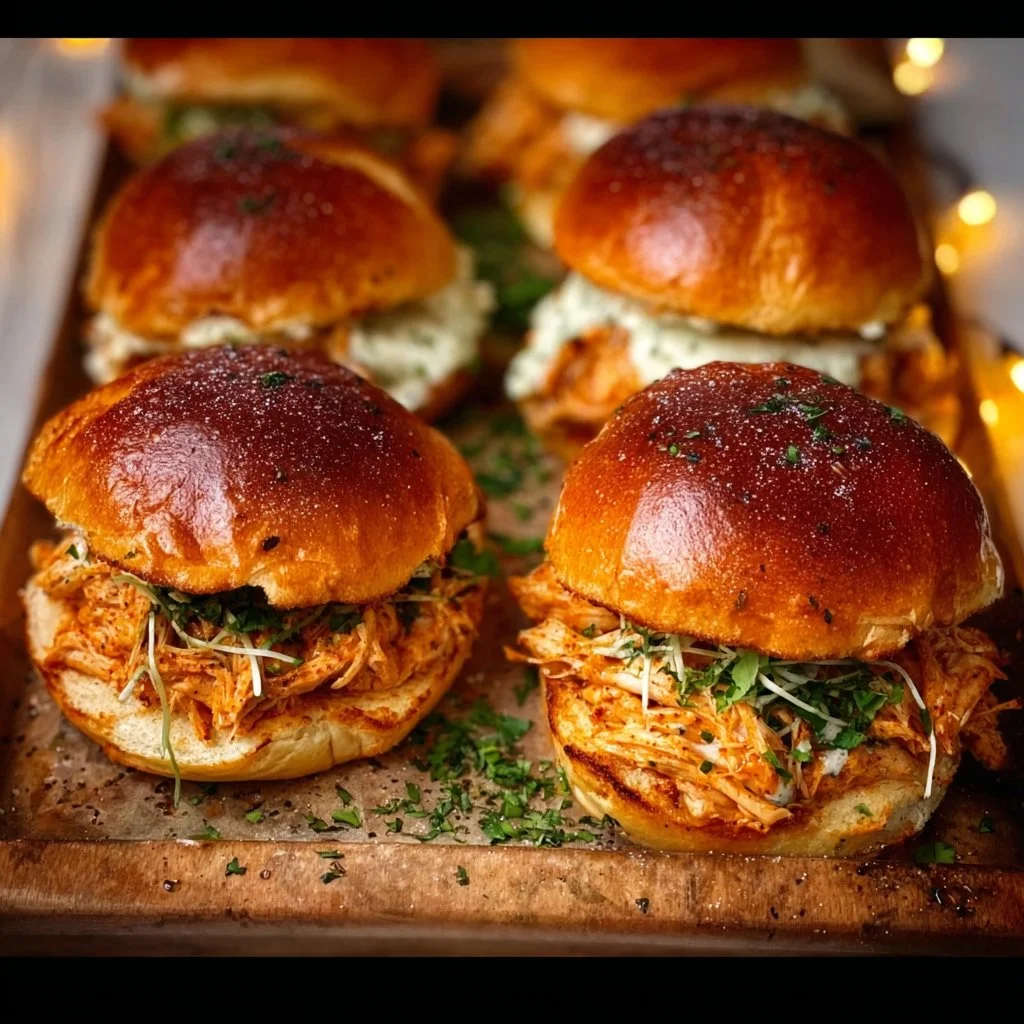 Spicy Buffalo Chicken Sliders