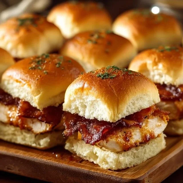 Chicken Bacon Ranch Sliders