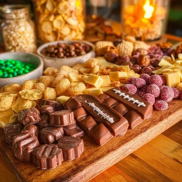 Candy Football Themed Charcuterie Board 4 Candy Football Themed Charcuterie Board