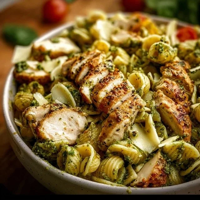 Chicken Pesto Pasta Salad