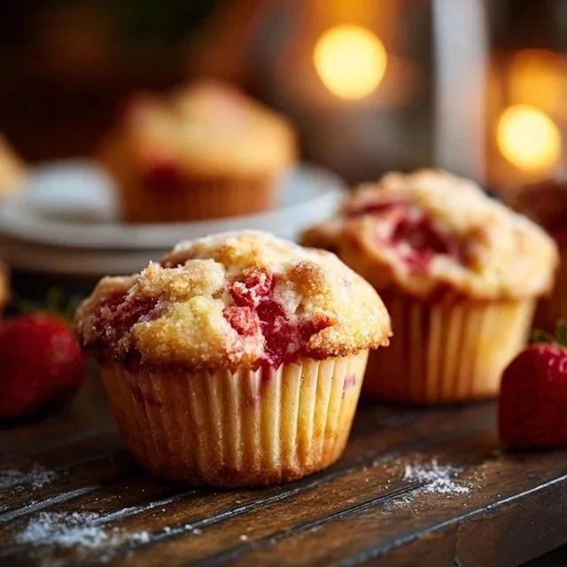Delightful Fresh Strawberry Muffins