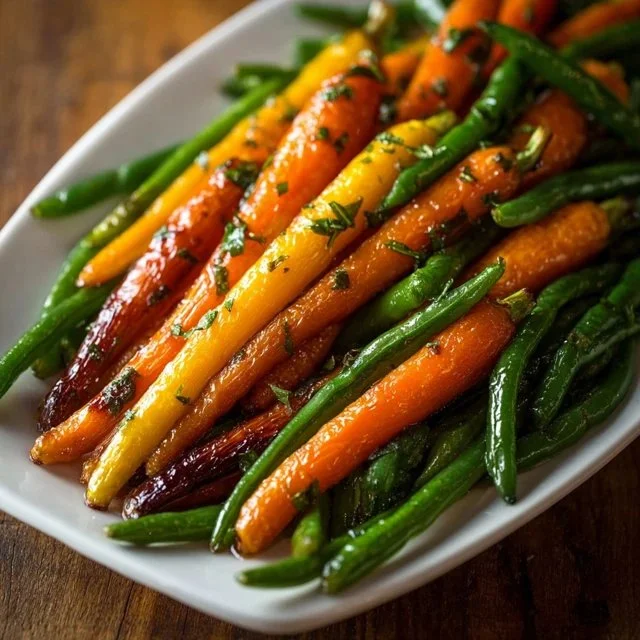Honey Glazed Carrots & Green Beans
