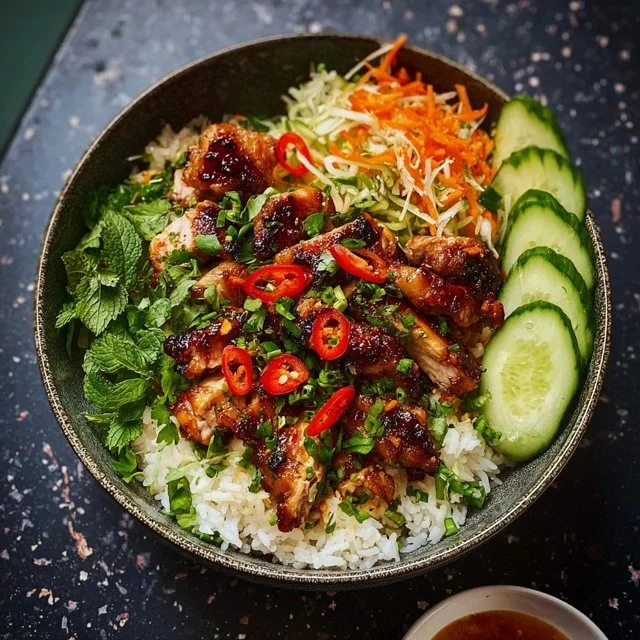 Sweet Chili Chicken Rice Bowls