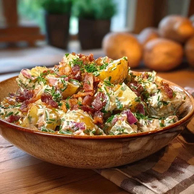 Vegan Smashed Potato Salad